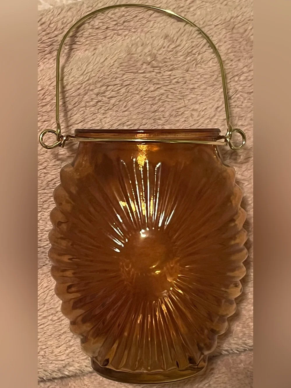 Amber Glass Bottle - Home Accents